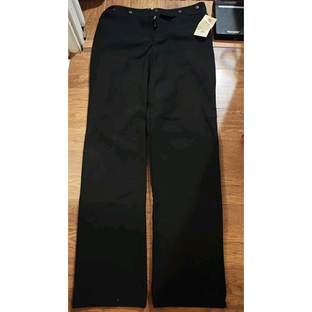 NWT Wah Maker Men's 40x34 Buckleback Western Frontier Pants Black Canvas USA